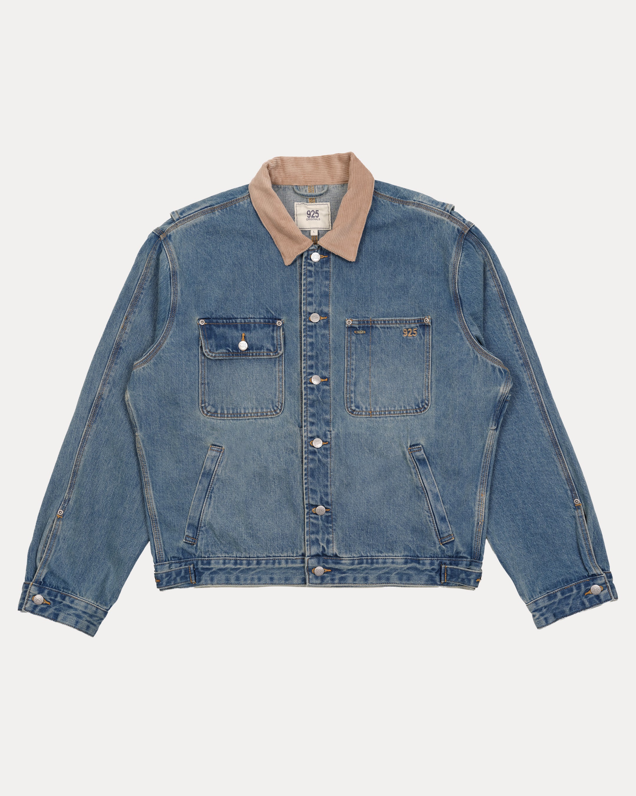 ACES DENIM JACKET - MEDIUM WASH BLUE – 925 Originals