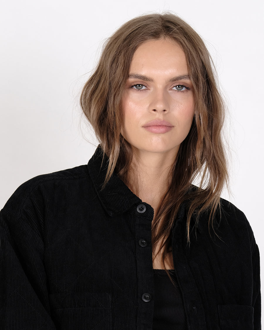 QUILTED CORDUROY SHIRT